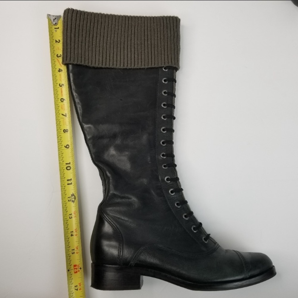 Cole Haan Knee High Lace-up Booth size 8